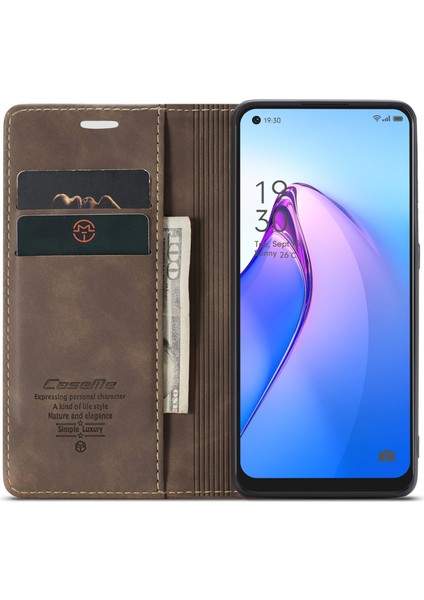 Oppo Reno8 5g (Global Versiyon) Pu Deri Damla Geçirmez Cüzdan Manyetik Otomatik Absorlanmış Telefon Stand Telefon Kılıfı (Yurt Dışından) fiyatları