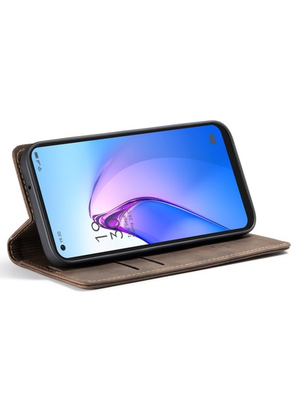Oppo Reno8 5g (Global Versiyon) Pu Deri Damla Geçirmez Cüzdan Manyetik Otomatik Absorlanmış Telefon Stand Telefon Kılıfı (Yurt Dışından) modelleri