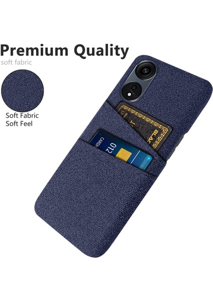 Oppo A1 Pro 5g Yumuşak Kumaş Doku Koruyucu Sabit Yastığı Çift Kart Yuvalı Kapak Telefon Kılıfı (Yurt Dışından) modelleri