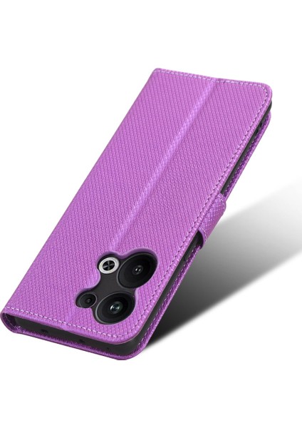 Oppo Reno9 Pro Plus 5g Manyetik Toka Elmas Doku Pu Deri Deri -Çizebilen Stand Cüzdan Telefon Kılıfı (Yurt Dışından) fırsatları