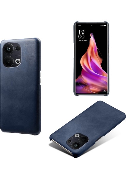 Oppo Reno9 Pro Plus 5g 5g Ince Dokulu Pu Deri Kaplamalı Koruyucu Arka Kapak Telefon Kılıfı (Yurt Dışından)