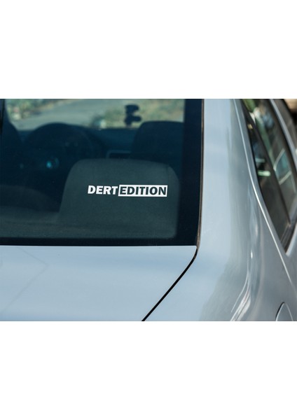 Sticker Master Sticker Master Dert Edition Motorsiklet, Kask,laptop ve Araç Sticker Çıkartma Etiket 20 cm - Beyaz