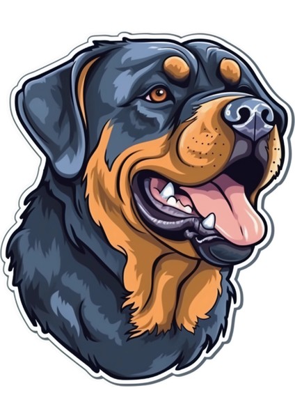 Sticker Master Rottweiler Motorsiklet, Kask , Laptop ve Araç Oto Sticker Etiket Çıkartma 13X15 cm fiyatları