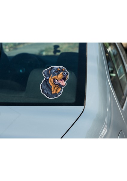 Sticker Master Rottweiler Motorsiklet, Kask , Laptop ve Araç Oto Sticker Etiket Çıkartma 13X15 cm fırsatları