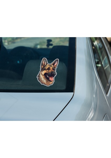 Sticker Master Alman Kurdu Motorsiklet, Kask , Laptop ve Araç Oto Sticker Etiket Çıkartma 10X15 cm fırsatları