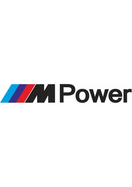 Sticker Master Bmw M Power Sticker Oto Motor Etiket Siyah 25 cm
