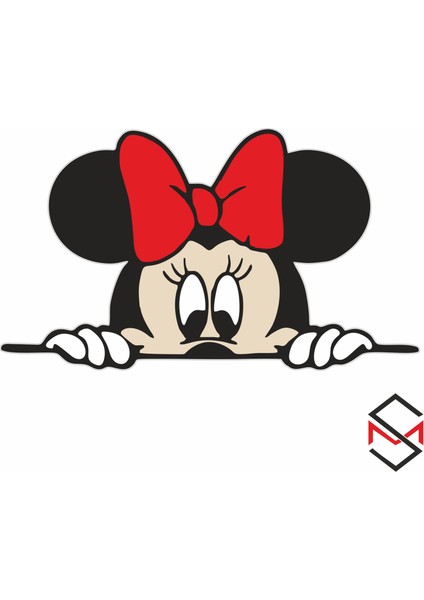 Sticker Master Mickey Mouse Sticker Oto Motor Laptop Pc Duvar 14X8 cm