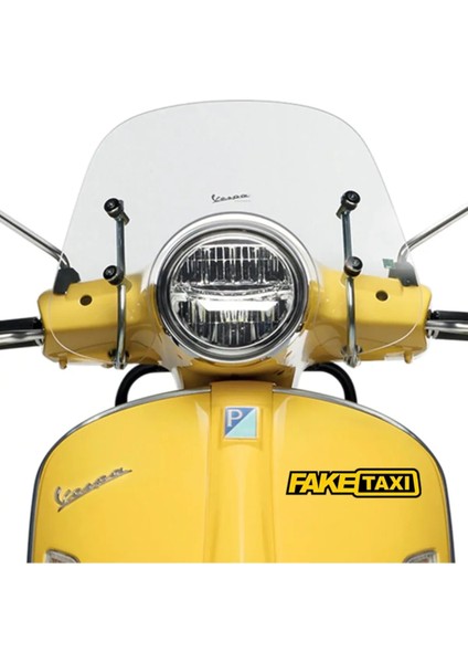 Sticker Master Fake Taxi Sticker Motor, Kask, Laptop, Araba Sticker 14X3 cm fiyatları