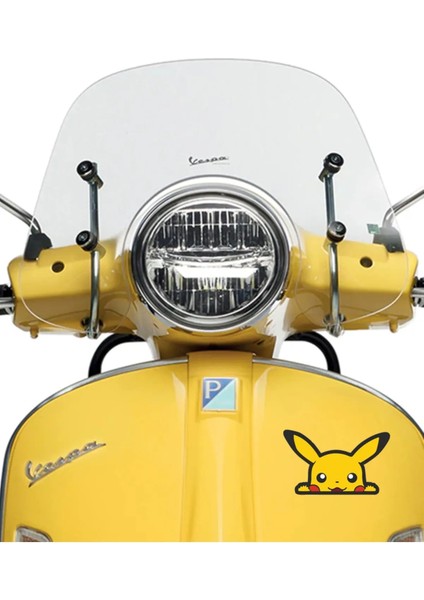 Sticker Master Pokemon Pikachu Motorsiklet Laptop Kask Araba Sticker Etiket Pc 14X9 cm modelleri