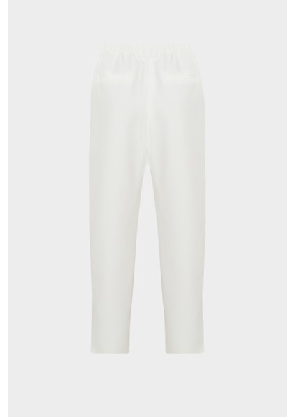 AÇELYAOKCU Yüksek Bel Cep Detaylı Straight Krep Pantolon fiyatları