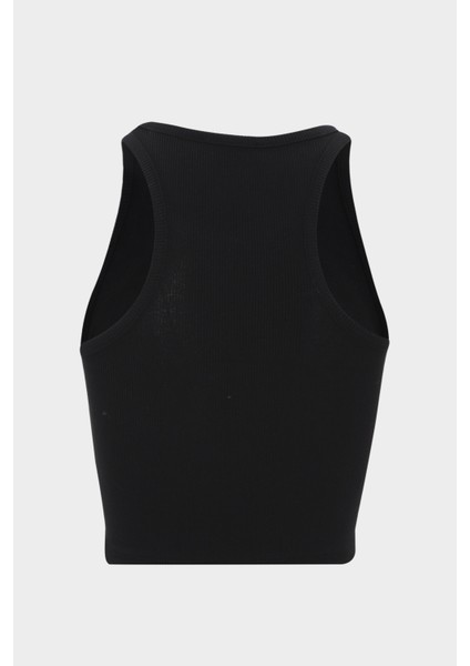 AÇELYAOKCU Halter Yaka Fitted Crop Fitilli Bluz