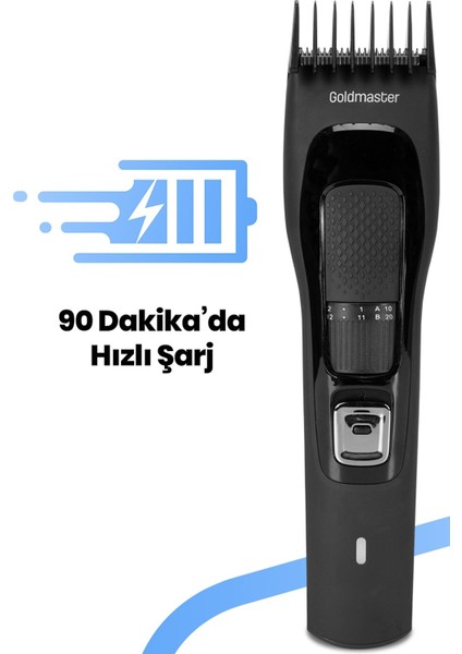 Sigma GM-8144 Kablosuz & Kablolu Li-Ion Saç ve Sakal Şekillendirme Makinesi