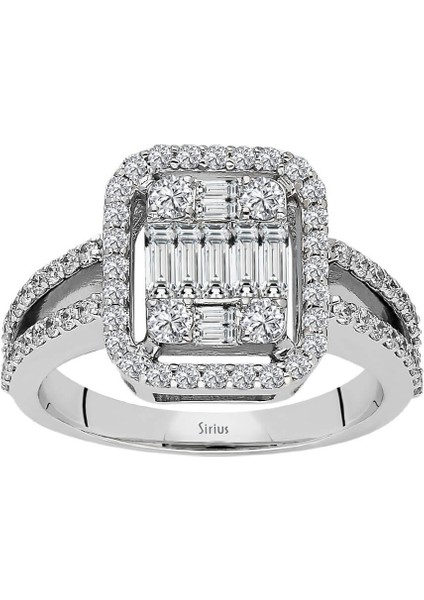 F Renk 0,88 Karat Baget Pırlanta Yüzük 0417R0300 fiyatları