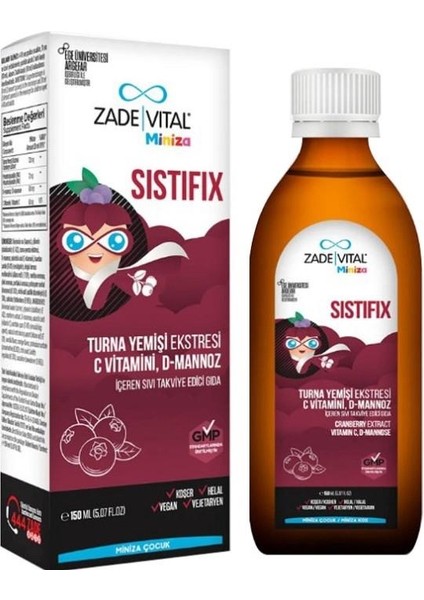 Miniza Sistifix Sıvı Takviye Edici Gıda 150 ml