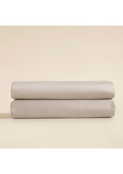 Ekstra Çift Kişilik Lastikli Çarşaf 200 x 200 cm Bej
