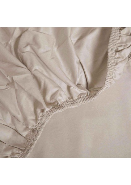 Ekstra Çift Kişilik Lastikli Çarşaf 200 x 200 cm Bej fiyatları