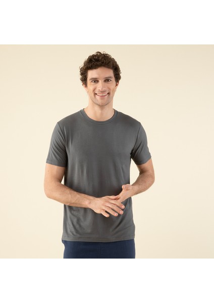 Albano Erkek T-shirt Antrasit