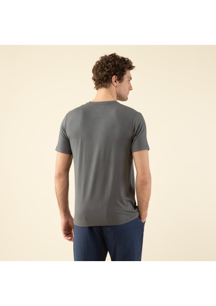 Albano Erkek T-shirt Antrasit fırsatları