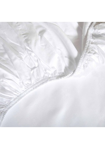 Ekstra Çift Kişilik Lastikli Çarşaf 200 x 200 cm Beyaz fiyatları