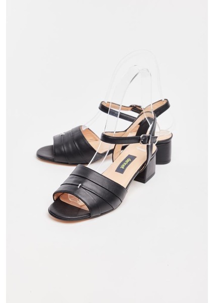 Hakiki Deri Günlük Kadın Kısa Topuklu Sandalet fiyatları