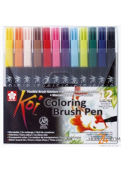 12'li Koi Colour Fırça Uçlu Kalem Seti 5643514