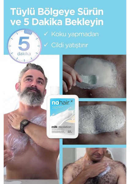 Milk Depilation Men Tüy Dökücü Süt Erkek 100 ml