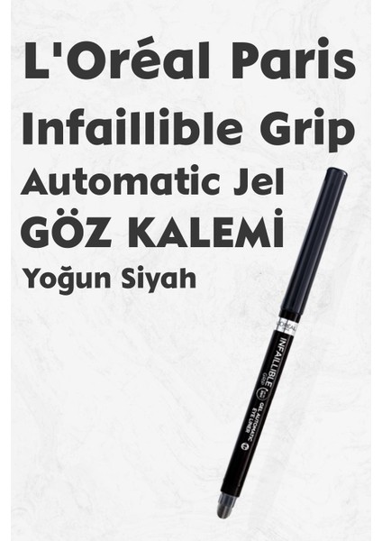 Infaillible Automatic Jel Göz Kalemi Yoğun Siyah