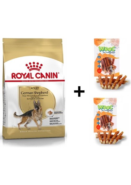 Alman Kurtları Için Yetişkin Köpek Maması 11 kg + 2 Adet Wooc Ödül 80 gr