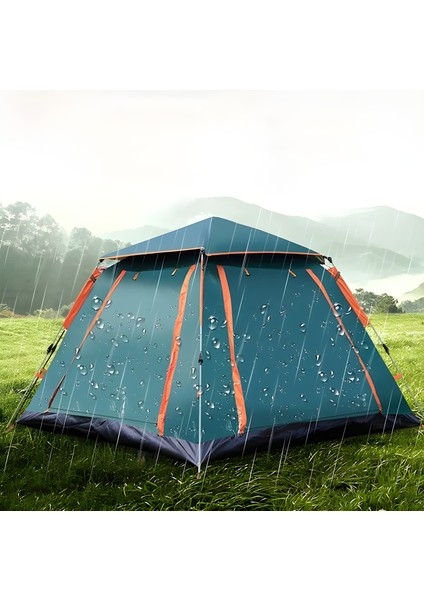 8 Kişilik Tam Otamatik Tenteli Kamp Çadırı Portatif Anti-Uv Su Geçirmez Outdoor Plaj Piknik