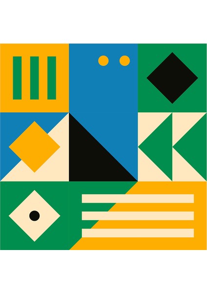 Geometrik Desenler Doğal Taş Bardak Altlığı 4'lü Set - Natural Stone Coasters fırsatları