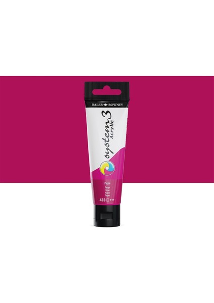 System 3 Akrilik Boya 150ML 433 Purple