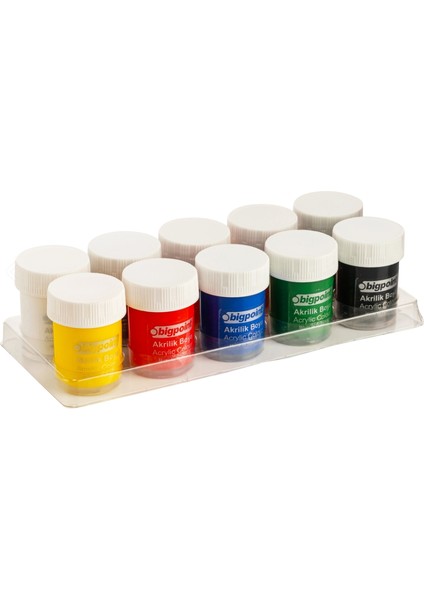 Acyrlic Colour - Akrilik Boya 10 Renk x 25 ml