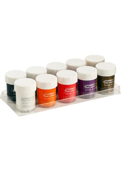 Acyrlic Colour - Akrilik Boya 10 Renk x 25 ml