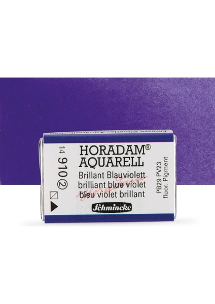 Horadam Aquarell Tam Tablet Sulu Boya Brilliant Blue Violet 910 S.2