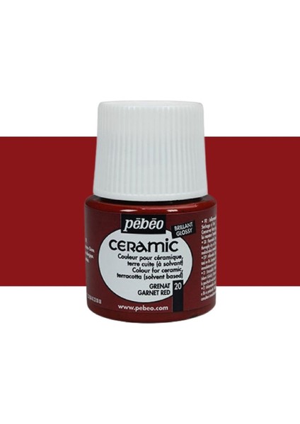 Seramik Boyası 45ML Garnet Red 20