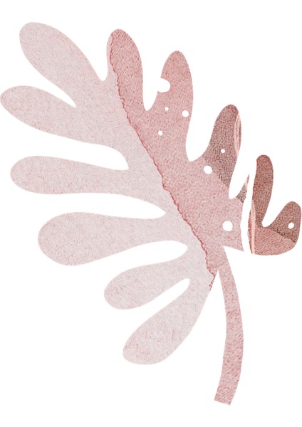 Pembe Desenli Yapraklar Doğal Taş Bardak Altlığı 4'lü Set - Natural Stone Coasters fırsatları