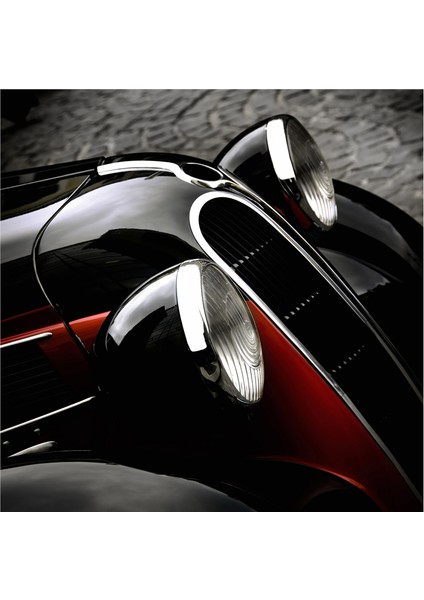 Klasik Kırmızı Arabalar Doğal Taş Bardak Altlığı 4'lü Set - Natural Stone Coasters indirimleri