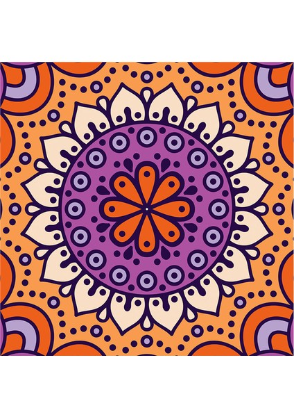 Mandala Desenleri Doğal Taş Bardak Altlığı 4'lü Set - Natural Stone Coasters modelleri