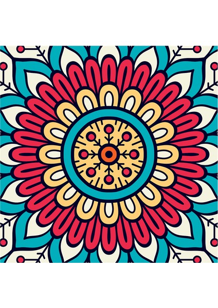 Mandala Desenleri Doğal Taş Bardak Altlığı 4'lü Set - Natural Stone Coasters indirimleri