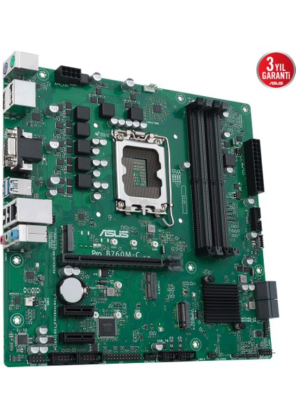 Pro B760M-C-Csm Intel B760 Lga1700 Ddr5 6200 2Xdp Hdmı Vga Çift M2 Usb3.2 Matx (Pro B760M-C-Csm) Anakart