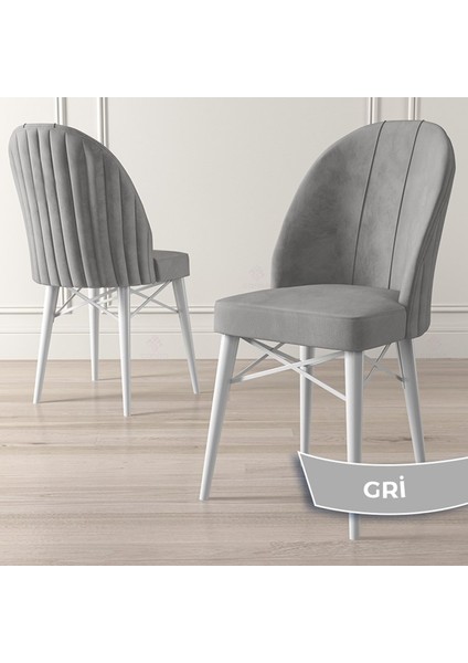 Concept Ves Serisi 80X132 Mdf Açılabilir Beyaz Mutfak Masa Takımı 6 Sandalye fırsatları