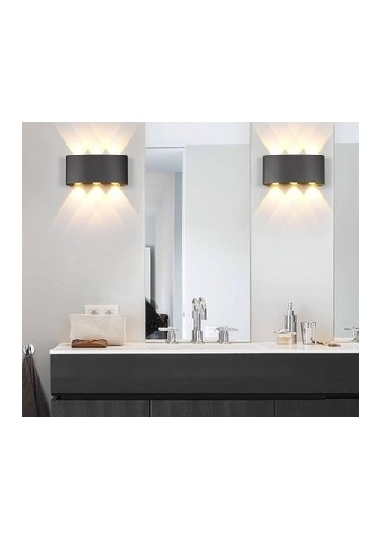 Haiti Desenli Çit Taraflı Ledli Aplik 10W Kendindenledli Içmekan Dışmekan Kullanımına indirimleri