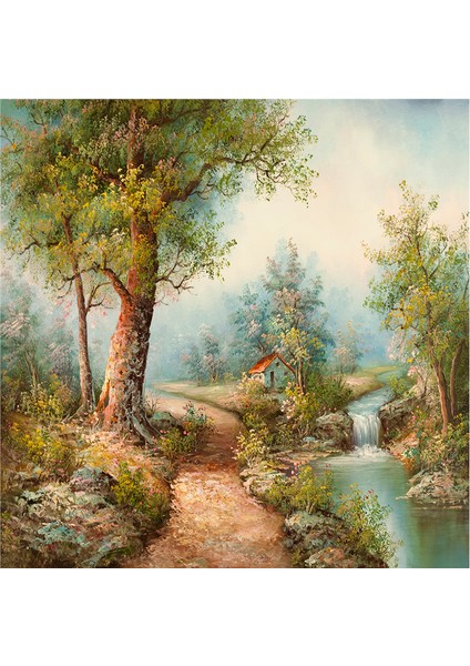 Doğa Manzarası Doğal Taş Bardak Altlığı 4'lü Set - Natural Stone Coasters indirimleri