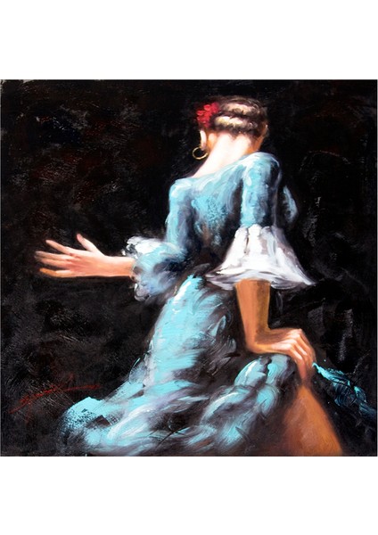 Ispanyol Dansçı Kadınlar Doğal Taş Bardak Altlığı 4'lü Set - Natural Stone Coasters indirimleri