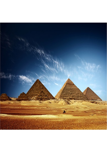 Mısır Piramitleri Doğal Taş Bardak Altlığı 4'lü Set - Natural Stone Coasters modelleri