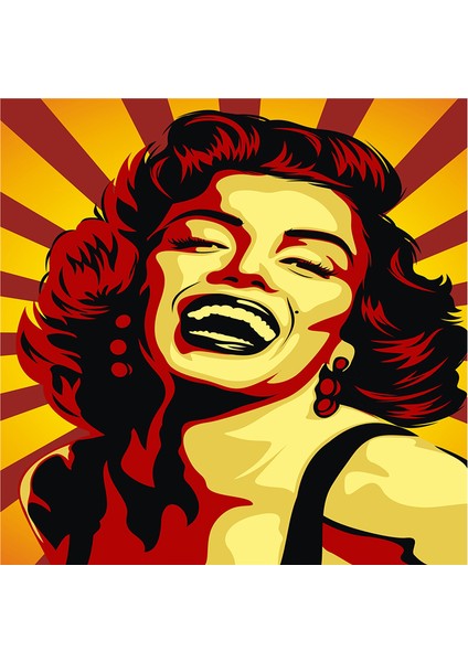 Marilyn Monroe Pop Art ve Portreleri Doğal Taş Bardak Altlığı 4'lü Set - Natural Stone Coasters fırsatları