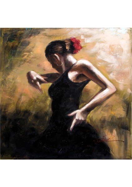 Ispanyol Dansçı Kadınlar Doğal Taş Bardak Altlığı 4'lü Set - Natural Stone Coasters modelleri