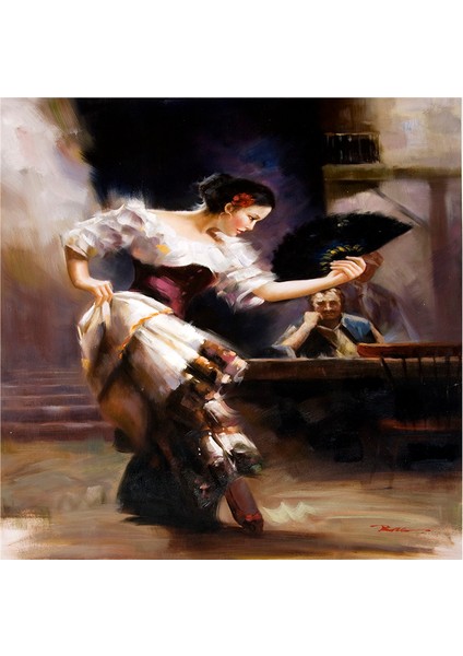 Ispanyol Dansçı Kadınlar Doğal Taş Bardak Altlığı 4'lü Set - Natural Stone Coasters indirimleri