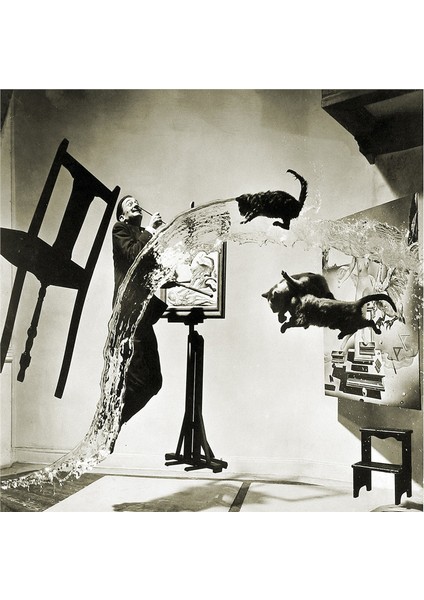 Salvador Dali Atomicus Potre ve Eserleri Doğal Taş Bardak Altlığı 4'lü Set - Natural Stone Coasters fırsatları