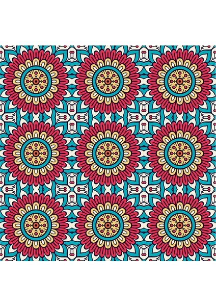 Mandala Desenleri Doğal Taş Bardak Altlığı 4'lü Set - Natural Stone Coasters fırsatları